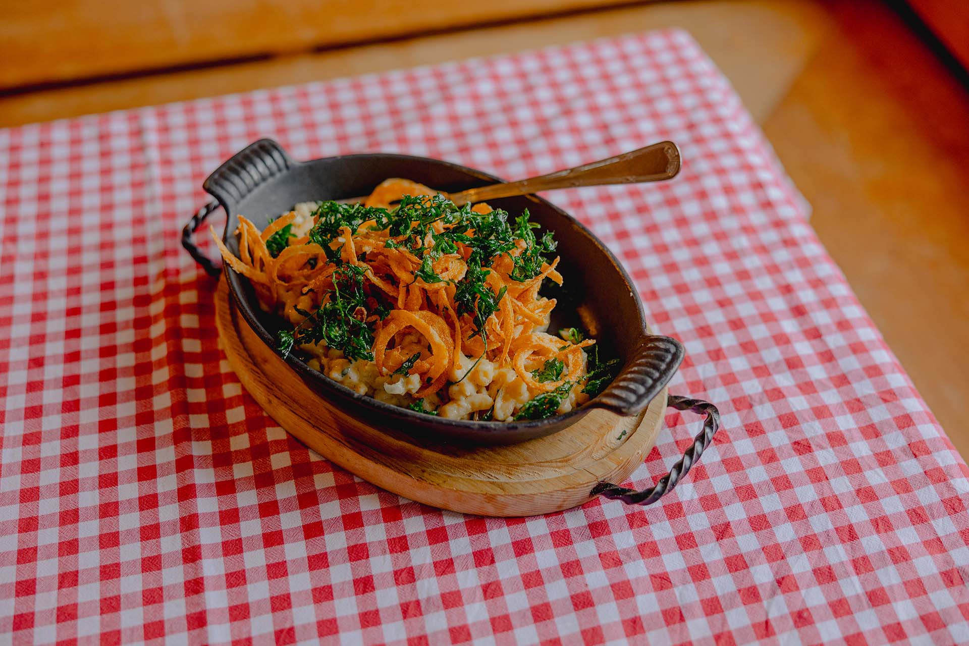 Käsespätzle auf der Gjaid Alm